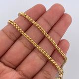 Cadena Franco 8.65gr / 59.6cm / +3 Oro 18K $