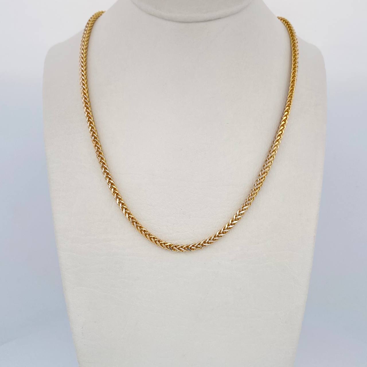 Cadena Franco 8.65gr / 59.6cm / +3 Oro 18K $