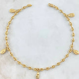 GC Anklet Pendants 4.45gr / 9.8in / 18K Gold