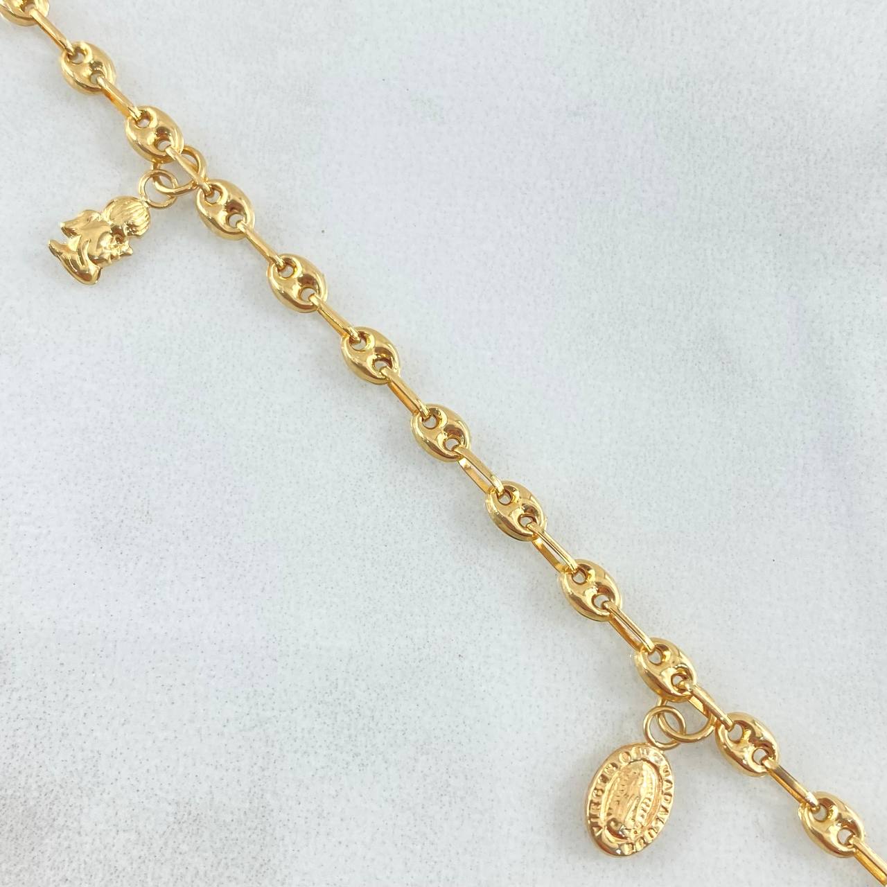 GC Anklet Pendants 4.45gr / 9.8in / 18K Gold