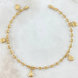 GC Anklet Pendants 4.6gr / 9.8in / 18K Gold