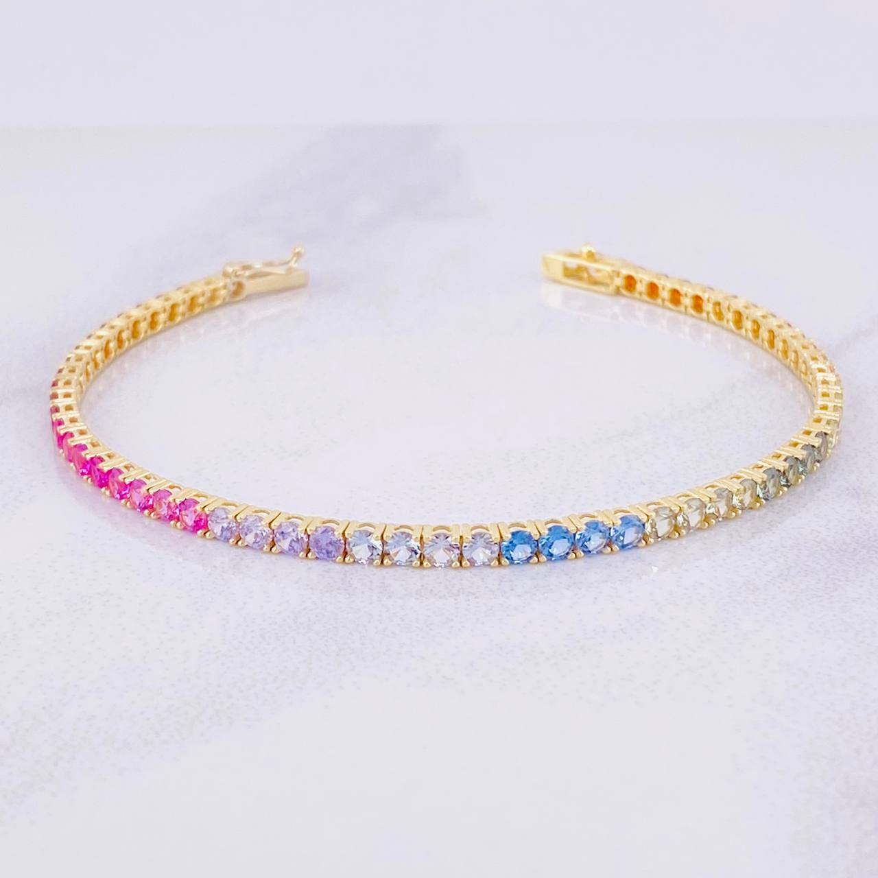 Tennis Bracelet 7.6g / 7 in / 2.85mm Yellow Gold 18K