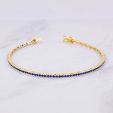 Pulso Tenis 3.65g / 6 1/2 in / 1.8mm Oro Amarillo 18K