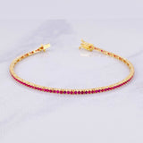 Tennis Bracelet 3.75g / 6 1/2 in / 1.8mm Yellow Gold 18K