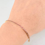 Tennis Bracelet 3.75g / 6 1/2 in / 1.8mm Yellow Gold 18K