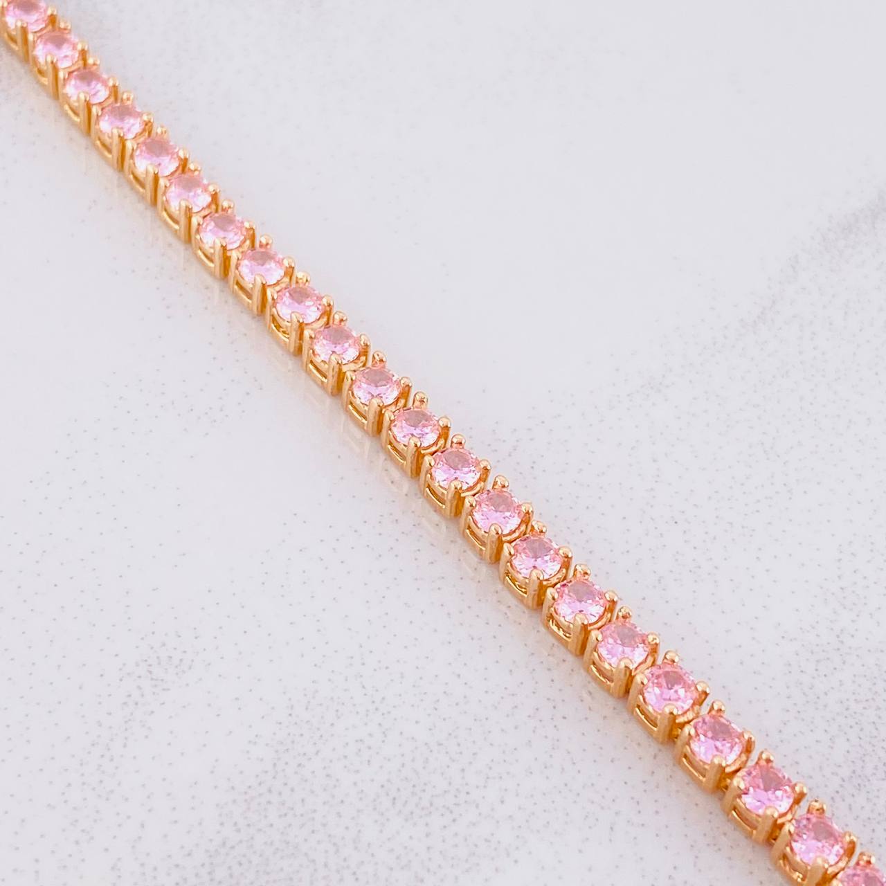 Tennis Bracelet 11g / 6 1/2 in / 3.3mm Rose Gold 18K