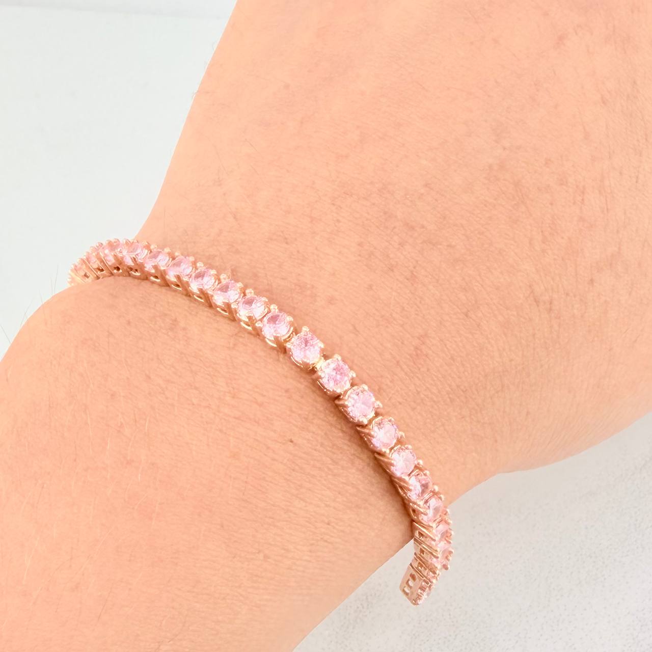 Tennis Bracelet 11g / 6 1/2 in / 3.3mm Rose Gold 18K