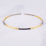 Tennis Bracelet Linear 5.9g / 8 in / 1.95mm Two-Tone Yellow White Gold 18K