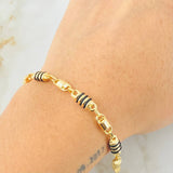 Pulso Rústico 5gr / 7 3/4 in / Oro Amarillo 18K