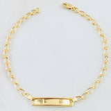 Pulso Bebé Espiga 1.25gr / 6 1/2 in / Oro Amarillo 18K