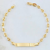 Pulso Bebé GC Placa 1.85gr / 6 in / Oro Amarillo 18K ©