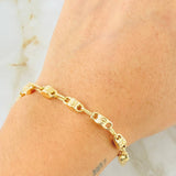 Pulso Rústico 5.15gr / 8 1/2 in / Oro Amarillo 18K