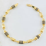 Pulso Rustico Cilindro  4.65gr / 7 in / Oro Amarillo 18K *