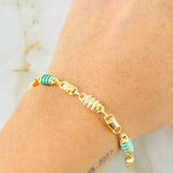 Pulso Rústico 4.9gr / 7 1/2 in / Oro Amarillo 18K