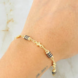 Pulso Rústico 4.55gr / 8 1/2 in / Oro Amarillo 18K