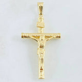 Dije Cruz Cristo 3gr / 2 1/4 in / Oro Amarillo 18K !