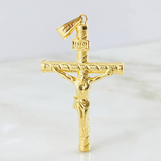 Dije Cruz Cristo 3gr / 2 1/4 in / Oro Amarillo 18K !