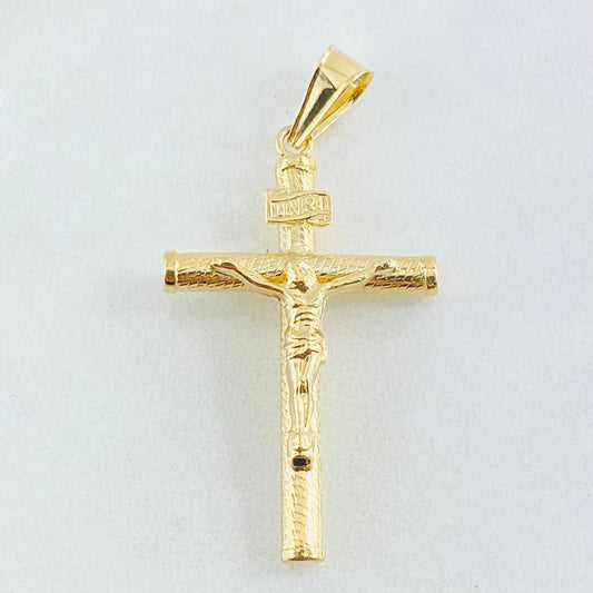 Dije Cruz Cristo 1.7gr / 1 3/4 in / Oro Amarillo 18K