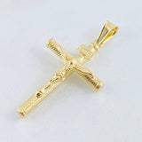 Dije Cruz Cristo 1.7gr / 1 3/4 in / Oro Amarillo 18K