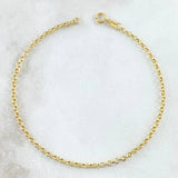 Rolo Bracelet 1gr / 19cm / 2mm Yellow Gold +3 18K ©