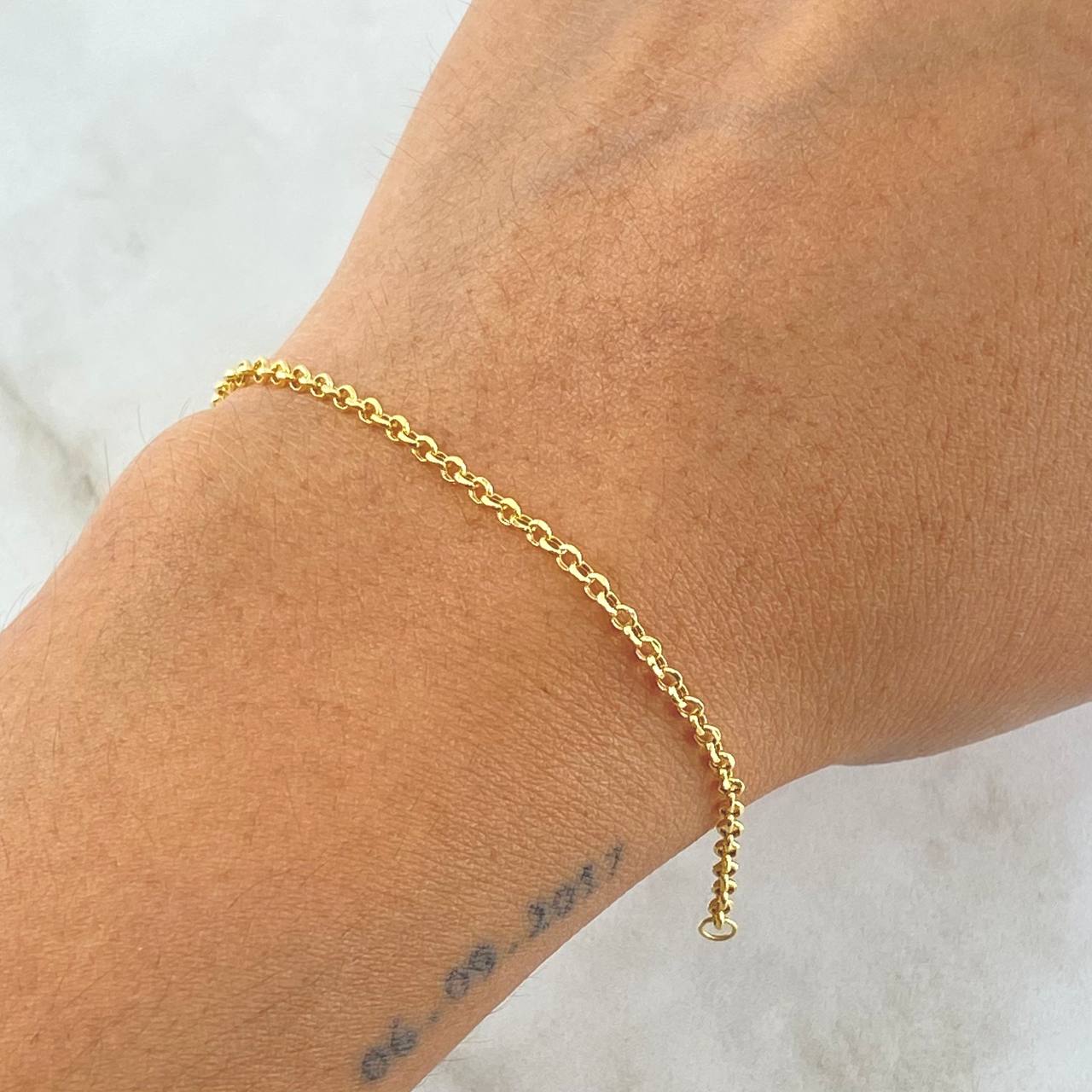 Rolo Bracelet 1gr / 19cm / 2mm Yellow Gold +3 18K ©