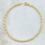 Flat Anchor Bracelet 1.4gr / 20cm / 2.5mm Smooth Yellow Gold +3 18K *