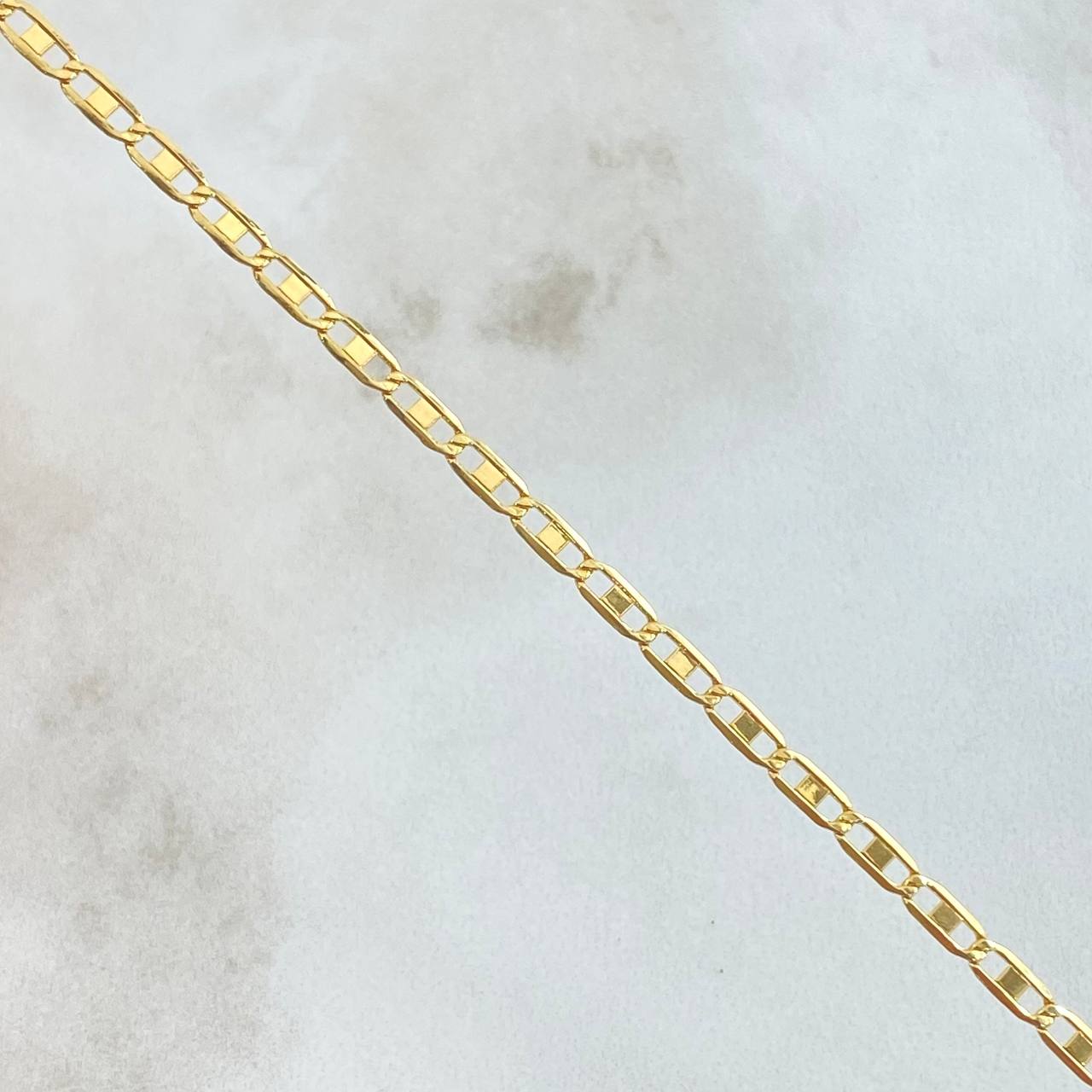 Flat Anchor Bracelet 1.3gr / 19cm / 2.5mm Smooth Yellow Gold +3 18K *