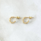 Topos Carril Basteado Segmentado 2.2gr / 9mm Oro Amarillo 18K *