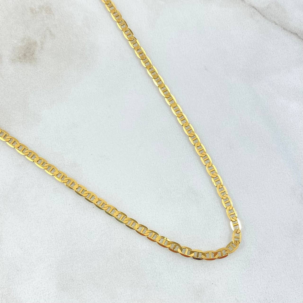 Flat Mariner Chain 6.3gr / 50cm / 2.7mm Polished Yellow Gold +3 18K *