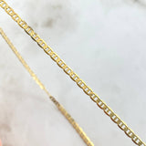 Flat Mariner Chain 6.3gr / 50cm / 2.7mm Polished Yellow Gold +3 18K *