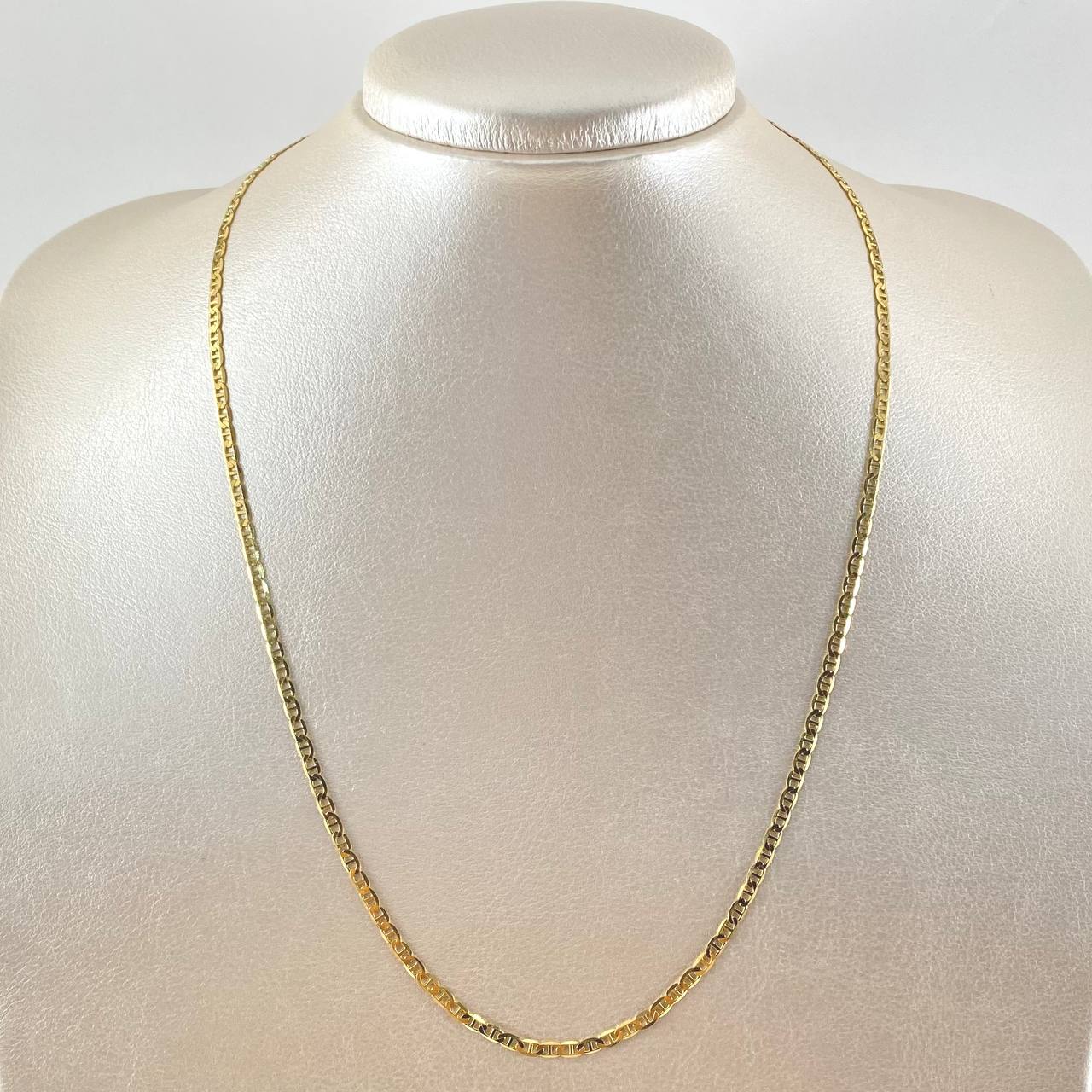 Flat Mariner Chain 6.3gr / 50cm / 2.7mm Polished Yellow Gold +3 18K *