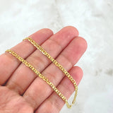 Flat Mariner Chain 6.3gr / 50cm / 2.7mm Polished Yellow Gold +3 18K *
