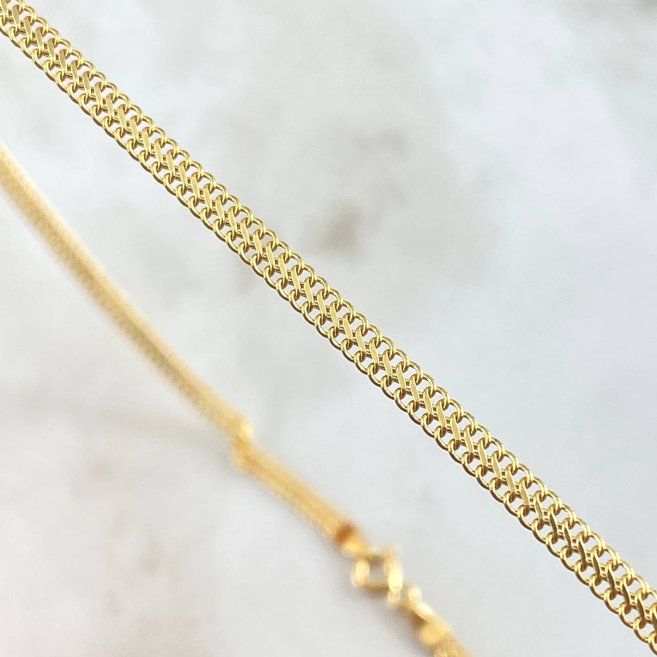 Cadena Sedusa 3.65gr / 50cm / 3mm Oro Amarillo +3 18K *