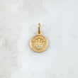 Pendant Medalla Corona RX 1gr / 1.8cm / Punteada 18K Yellow Gold ©