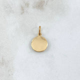 Pendant Medalla Corona RX 1gr / 1.8cm / Punteada 18K Yellow Gold ©