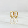 Candongas Carril Basteado 1.05gr / Nac.Esp. Oro 18K *