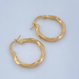 Candongas Mai 1.2gr / 3/4 in / Oro Amarillo 18K &