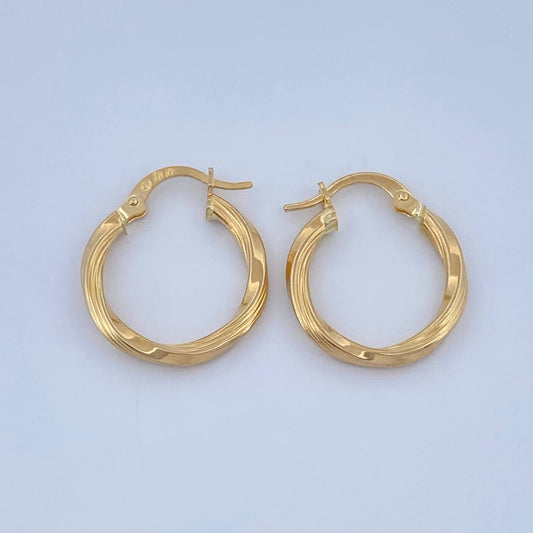Candongas Mai 1.2gr / 3/4 in / Oro Amarillo 18K &