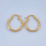 Candongas Mai 1.2gr / 3/4 in / Oro Amarillo 18K &