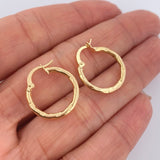 Candongas Sandra 1.3gr / 3/4 in / Oro Amarillo 18K &