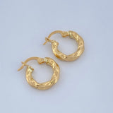 Candongas Isis 1.45gr / 3/4 in / Oro Amarillo 18K &