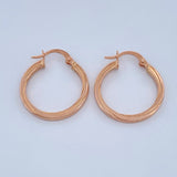 Candongas Osiris 1.55gr / 1 in / Oro Rosa 18K &