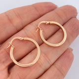 Candongas Osiris 1.55gr / 1 in / Oro Rosa 18K &