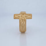 Christ Cross Ring 6.75gr / Size 12 1/2 / 18K Gold &