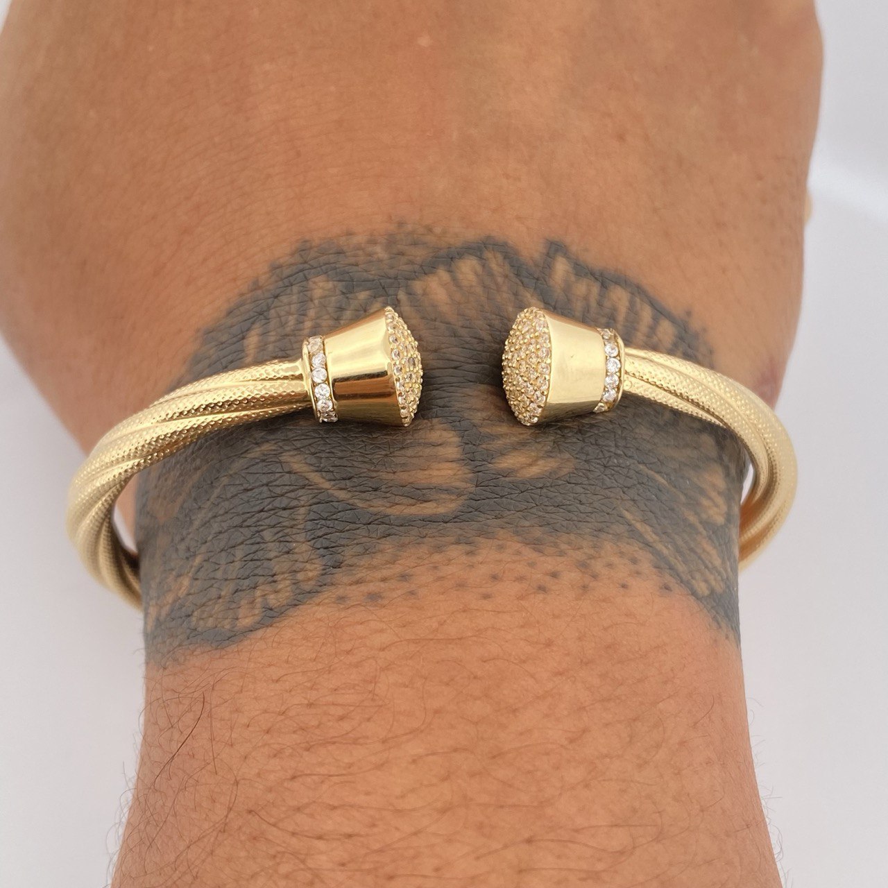 Bracelet Interlaced Hoop 13.3gr / 7.7in / +4 18K Gold &