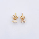 Topos Linea 0.8gr / Diamantes 11 Pts Dos Oros Amarillo Blanco 18K (Joya) &