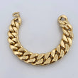 Cuban Links Bracelet 24.05gr / 20.8cm / 15.6mm Yellow Gold +3 18K &