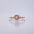 Mandala Ring 1.7gr / T6 3/4 / White Zircons 18K Yellow Gold &