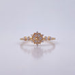 Mandala Ring 1.7gr / Size 7 1/4 / White Zircons 18K Yellow Gold &