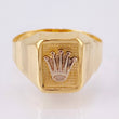 Anillo Marco Corona 3.65gr / T11 / Dos Oros Amarillo Blanco 18K ©